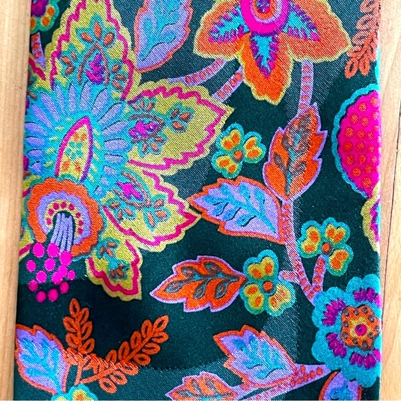 Kenzo Colorful Floral Print Silk Tie - Picture 8 of 16